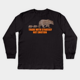 Bearish Strategy Kids Long Sleeve T-Shirt